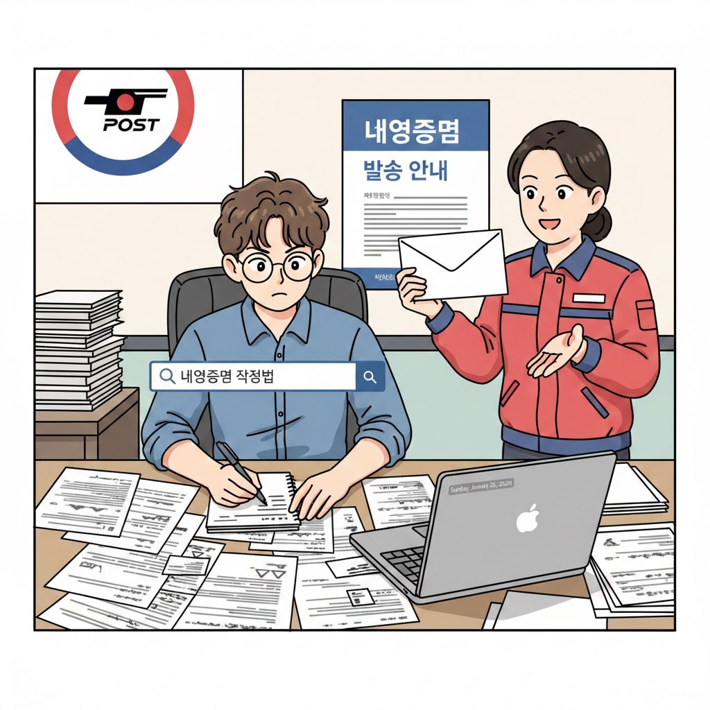 내용증명 작성법 및 우체국 발송방법: 효력부터 인터넷 접수까지